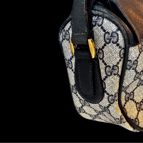 AUTHENTIC VINTAGE GUCCI OPHIDIA GG PLUS MESSENGER/CROSSBODY BLUE SYLVIE WEB - Picture 3 of 9